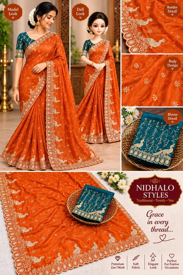 Embroidery & Designer Sarees — Nidhalo Styles
