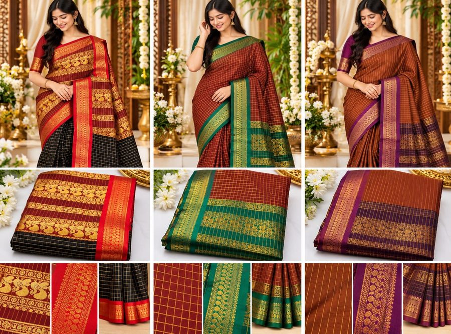 Kanchi Cotton Sarees — Nidhalo Styles