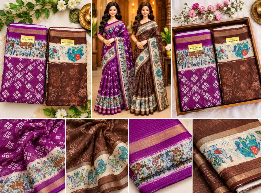 Kora Cotton Sarees — Nidhalo Styles