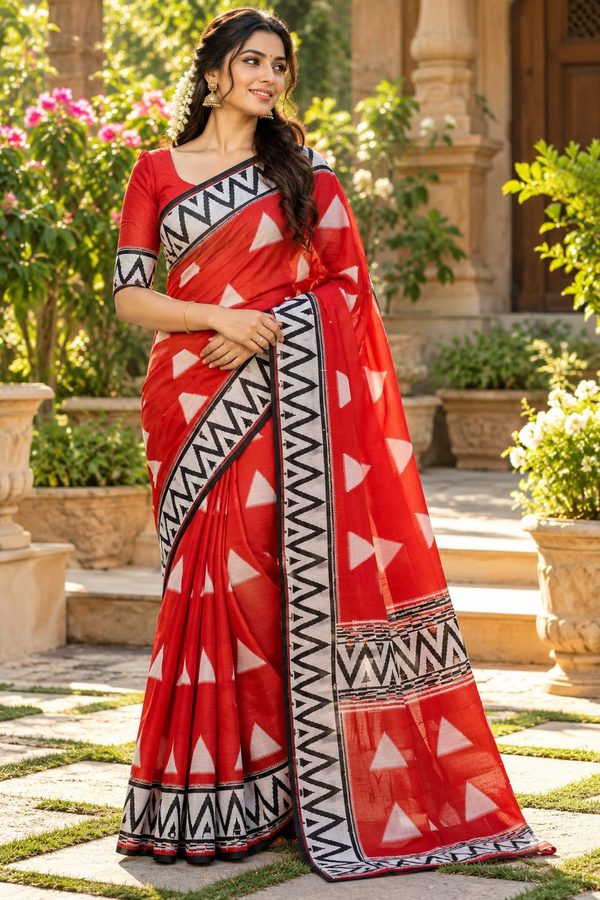 Mulmul Cotton Saree — Nidhalo Styles