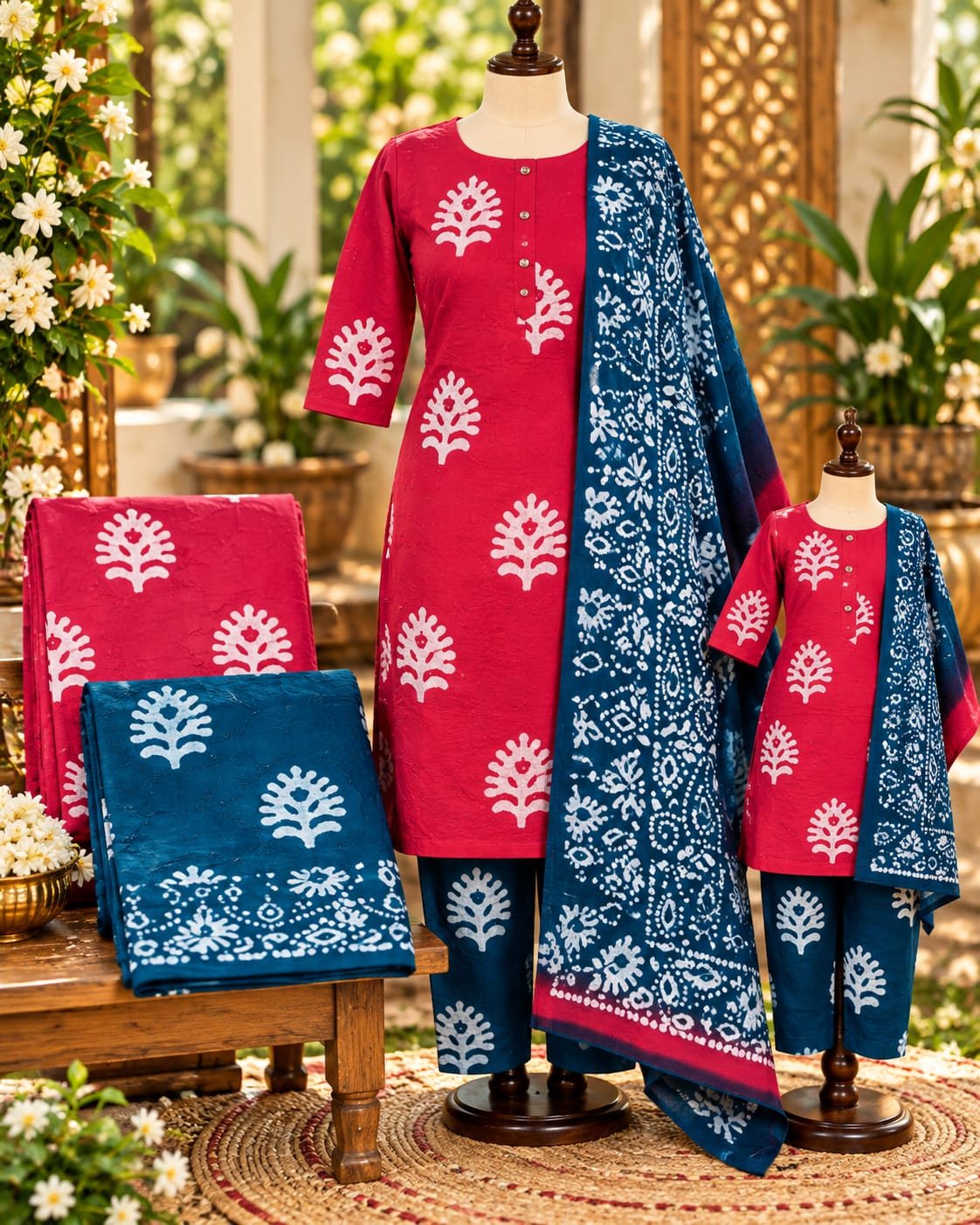 Salwar material set with dupatta