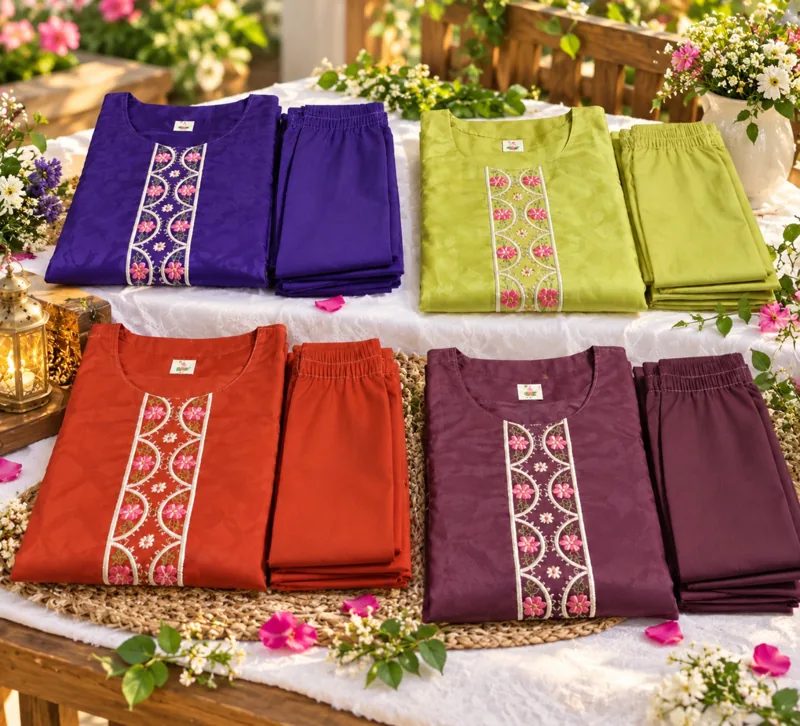 Embroidered Kurti Sets — Nidhalo Styles